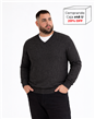 I8105 - Sweater Escote V Mouline TALLE ESPECIAL